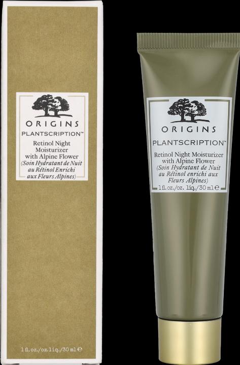 Productafbeelding Origins Plantscription - Retinol Nacht Moisturizer met Alpenbloem (30 ml, Nachtcrème)