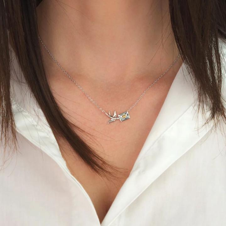 Actual product image Engelsrufer Bird with Love Letter Necklace (925 silver, 42 - 50 cm)