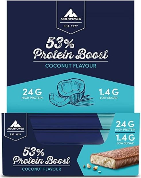 Multipower Barre 53% protéinée noix de coco (20x45g) (20 pcs, 900 g)
