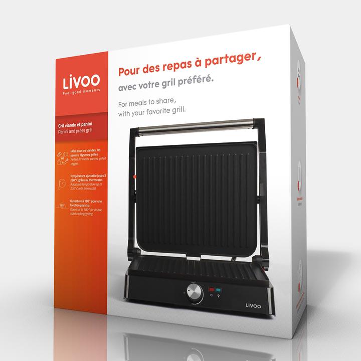 Actual product image Livoo Fleisch- und Panini-Grill (EU plug)