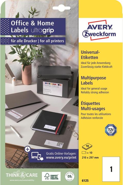 Image du produit Avery Étiquettes, bureau à domicile, petit paquet