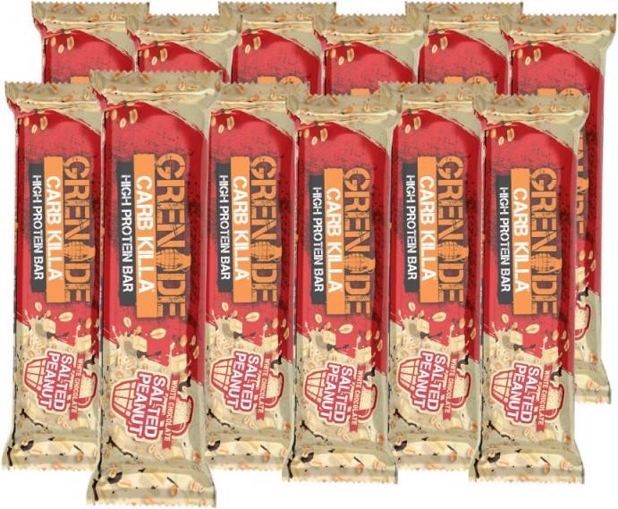 Actual product image Grenade Carb Killa White Chocolate Salted Peanut Protein Bar (12x60g) (White chocolate, Groundnut, 1 pcs., 800 g)