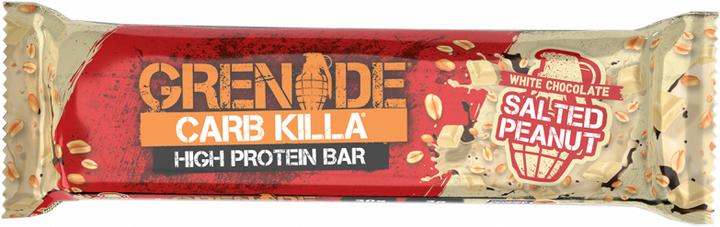 Actual product image Grenade Carb Killa White Chocolate Salted Peanut Protein Bar (12x60g) (White chocolate, Groundnut, 1 pcs., 800 g)
