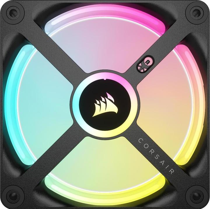 Image du produit Corsair Ventilateur iCUE LINK QX120 RGB 120 mm PWM (noir, kit d'extension) (120 mm, 1 x)