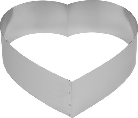 Actual product image Städter Cake frame heart stainless steel (26 cm)