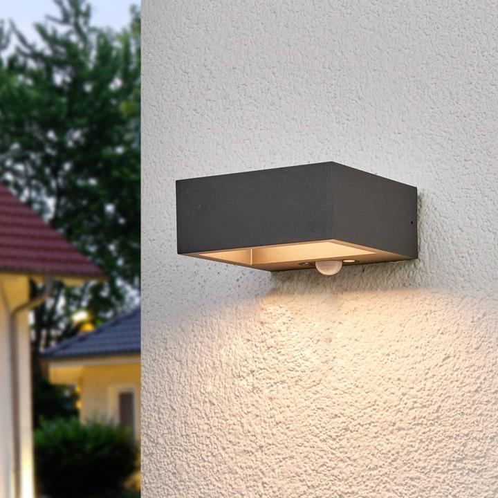 Actual product image Lucande Mahra outdoor wall light IP54 Graphite (IP54)