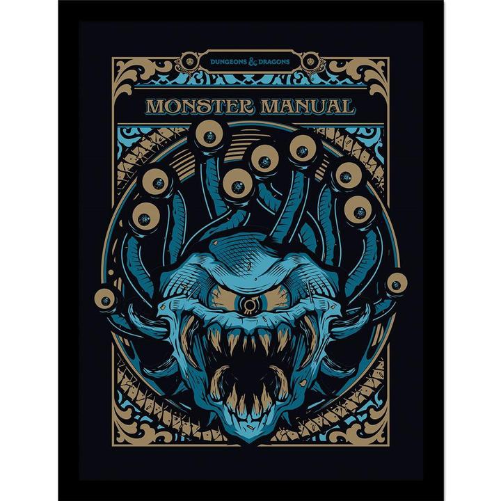 Actual product image Dungeons & Dragons Monster Manual Framed Poster (40 x 30 cm)