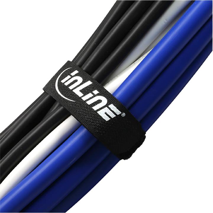 Actual product image InLine Klettschlaufen Set (Velcro cable ties, 300 mm, 10 pcs.)