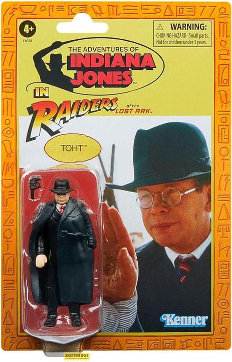 Actual product image Hasbro Indiana Jones Retro Collection Action Figure Toht (Raiders of the Lost Ark) 10 cm