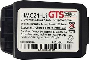 Image du produit Global Technology Systems HMC21-LI, Batterie, Motorola, MC2100, Noir, Lithium-Ion (Li-Ion), 2400 mAh