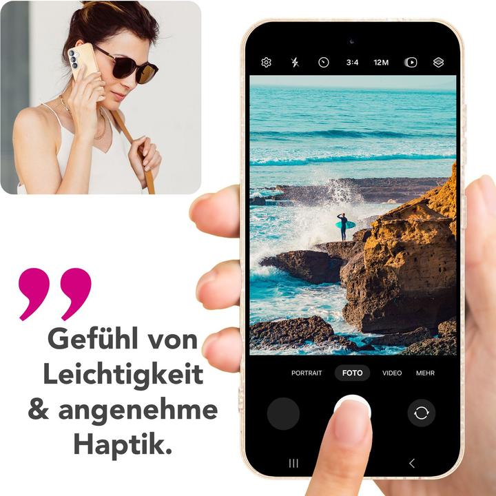 Image du produit Nalia ShinePop - Stabile Glänzende Glitzer Hülle - Glamour Glitter Cover (Samsung Galaxy S25)
