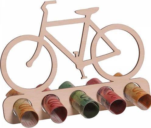Image du produit Trendcompany Présentoir porte-billets en bois - vélo