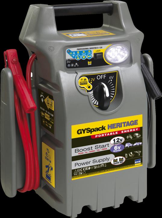 GYS Quick start system Gyspack Heritage 025844 Starting current (12 V)=450 A Spa (3200 A, 40000 mAh)