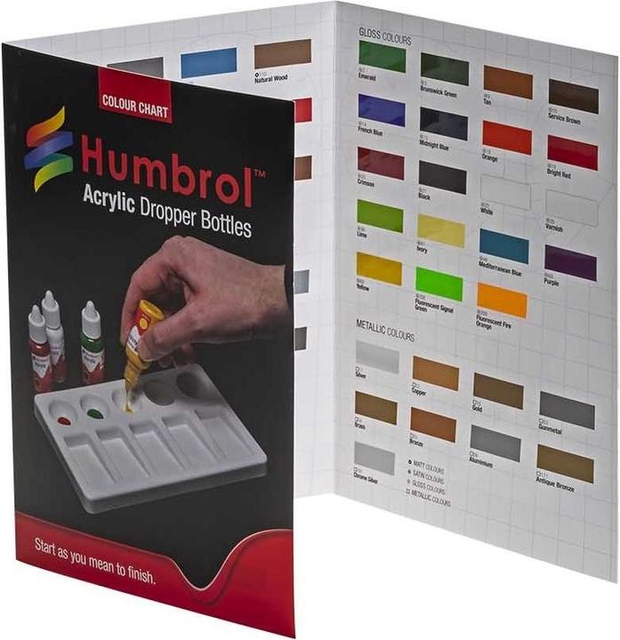 Produktbild Humbrol Acrylic Colour Chart with hi-spec printing