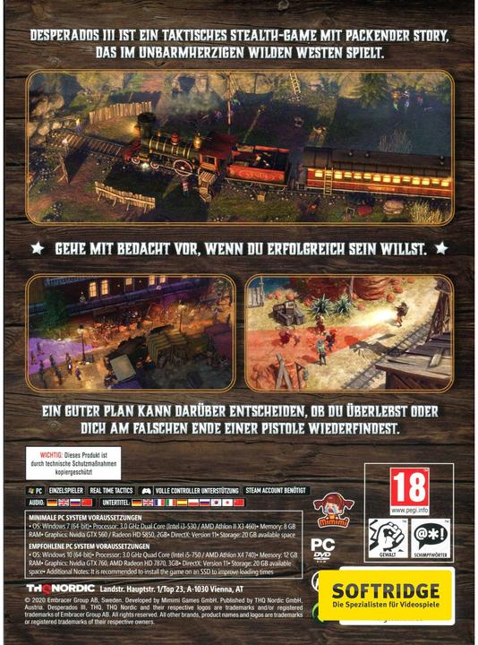 Image du produit THQ Desperados 3 (PC, Multilingue)