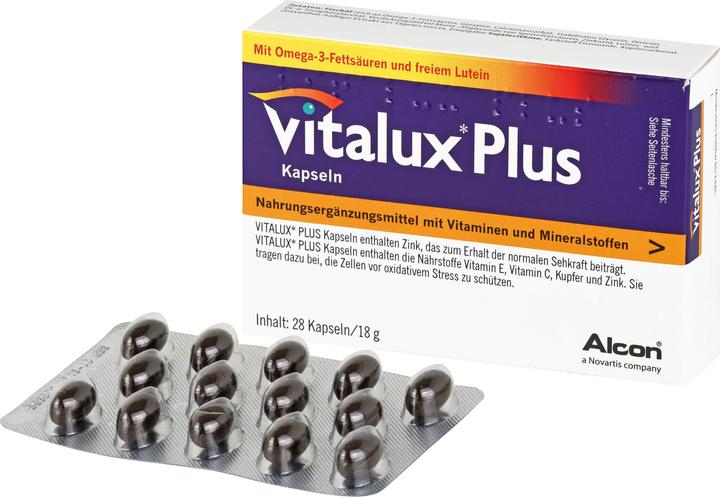 Actual product image Vitalux Plus caps (84 Piece, Capsules, 98 g)