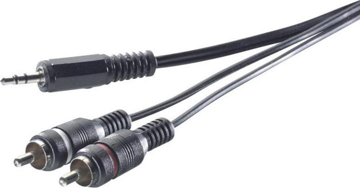 Produktbild SpeaKa Professional Adapterkabel 3.5 mm Klinke auf 2 Cinch, 5 m (5 m, Cinch, 2.5mm)
