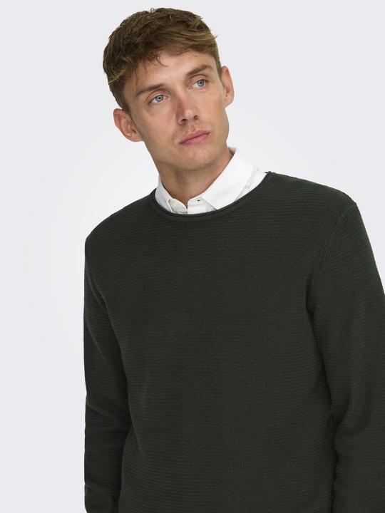 Produktbild Only & Sons Onseric Reg 12 Struc Crew Knit Noos (XS)