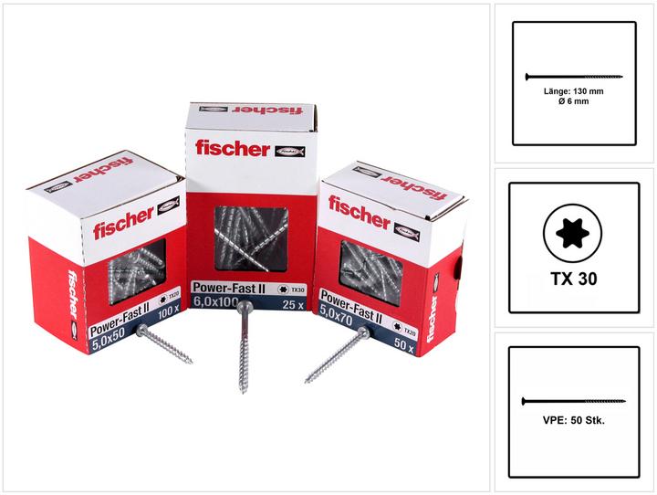 Image du produit Fischer Ancrage de la cale (50 Vis par pièce)