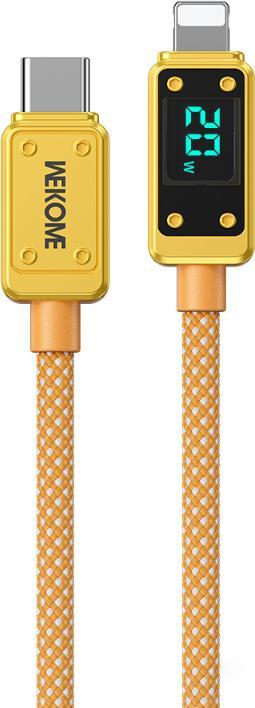 Immagine prodotto Wekome WDC-08 Vanguard-Serie – USB-C-zu-Lightning-Schnelllade-PD-Verbindungskabel 20 W 1 m (Gold) (1 m, 20 W)