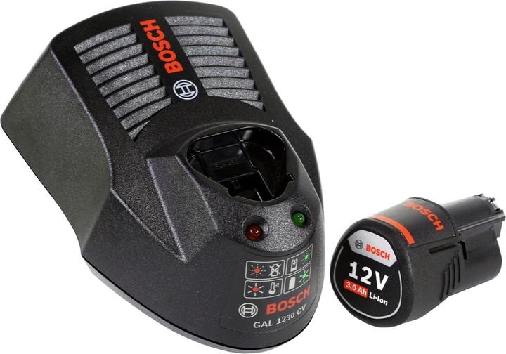 Actual product image Bosch Professional Bosch GWB 12V-10 Battery Angle Drill 12V 11Nm + 1x Battery 3.0Ah + Charger + L-Boxx (Rechargeable battery operated)