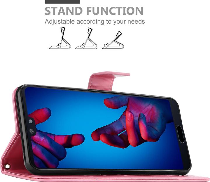 Actual product image Cadorabo Flower Book Cover (Huawei P20)
