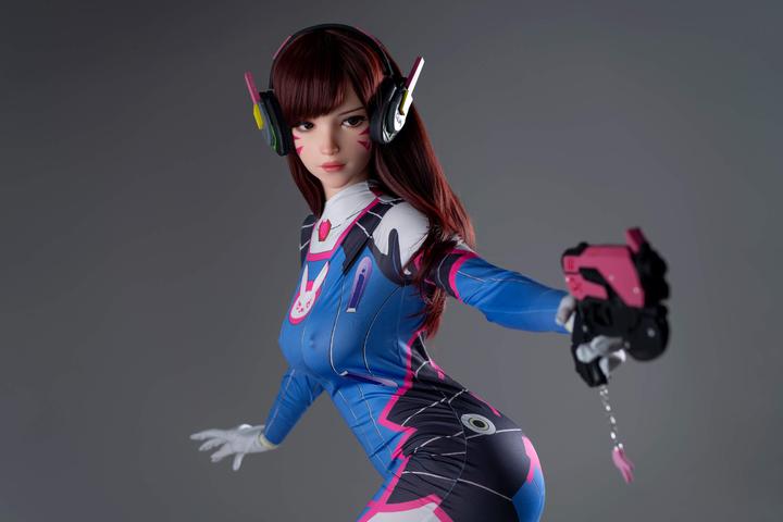 Actual product image Game Lady Full Silicone Doll D.Va 167 cm - Overwatch