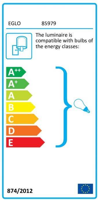 Label énergétique EGLO Troie 3 (E14)