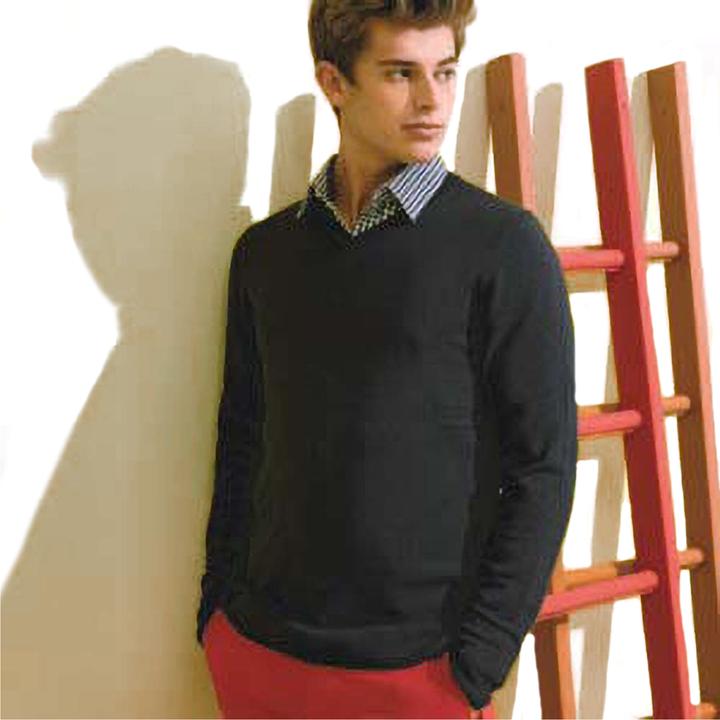 Actual product image Asquith & Fox Cotton Rich V Neck Sweater (XXL)