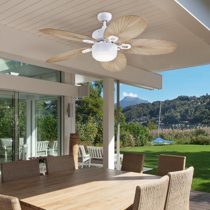 Produktbild Westinghouse Outdoor Deckenventilator Oasis mit Licht & Zugketten (53 dB)