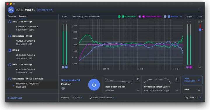 Image du produit Sonarworks Système de correction spatiale Reference 4 Headphone Edition
