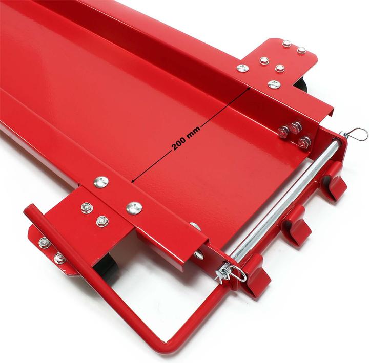Produktbild Wiltec Rangierschiene Motorrad bis 250 kg Rangierhilfe Rangierplatte Parkhilfe Rolly