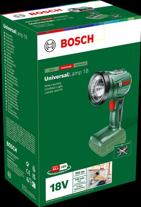 Produktbild Bosch Home & Garden UniversalLamp 18 (100 lm)