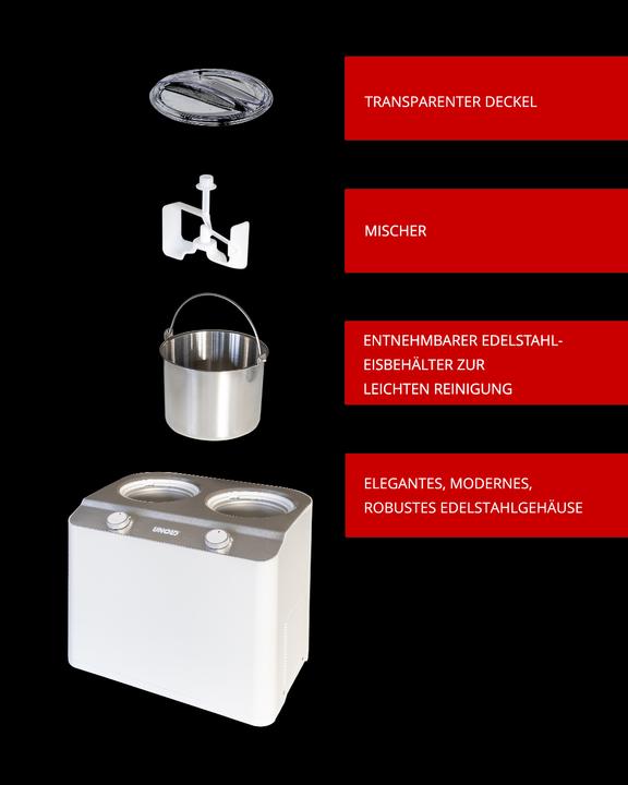 Produktbild Essge Unold 48830 Eismaschine Doppio bianco (EU-Stecker)