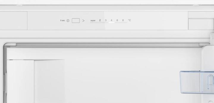 Actual product image Bosch Hausgeräte Series 2, built-in refrigerator with freezer compartment, 122.5 x 56 cm, trailing hinge KIL425SE0 (187 l)