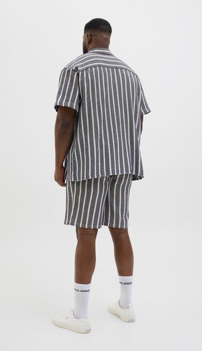 Produktbild Jack & Jones Jorcoba Stripe Resort Shirt Ss Sn Pls (4XL)