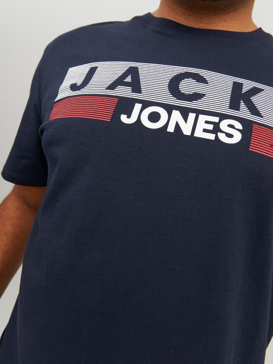 Produktbild Jack & Jones Logoprint Plus size T-shirt (3XL)