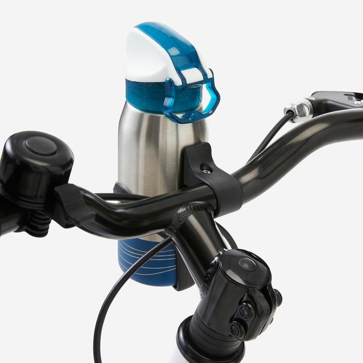 Immagine prodotto Btwin Borraccia da bicicletta in acciaio inox con cannuccia per bambini 3-6 anni 350 ml blu (0.35 l)