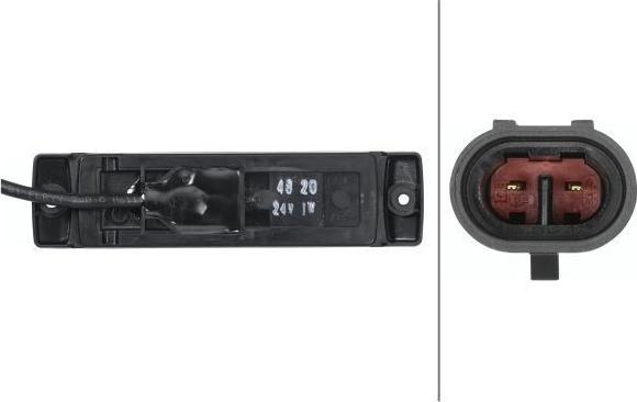Actual product image Hella Side marker light LED 2-pole with cable for DAF