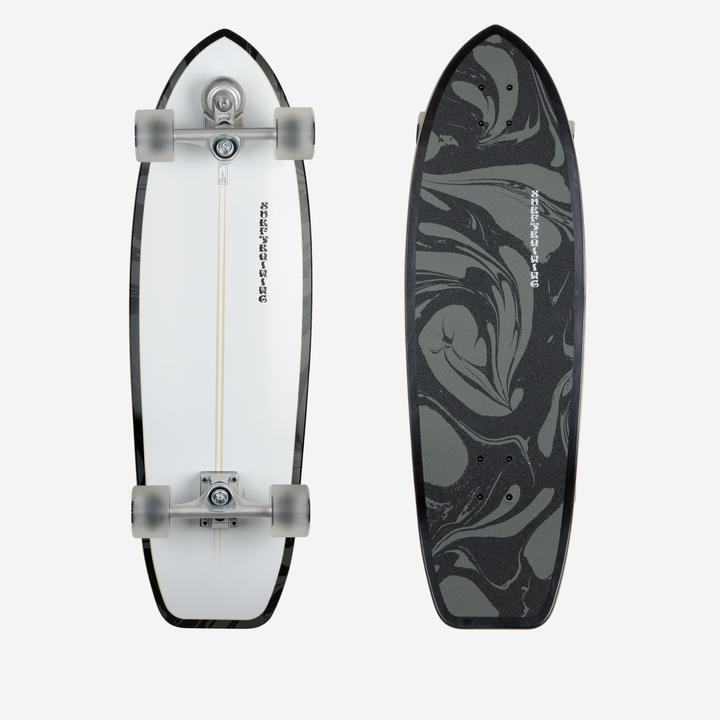 Produktbild Decathlon Longboard Surfskate Surftraining 34" - White Oil (34.06")