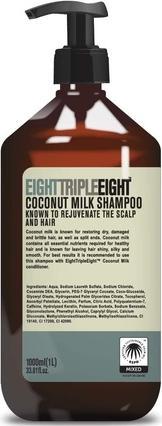 Produktbild Eight Triple Eight Kokosnuss Shampoo 1000ml (1000 ml, Flüssiges Shampoo)