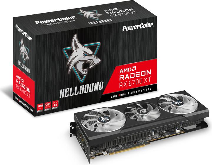 Actual product image Powercolor AMD Radeon RX 6700 XT Hellhound (12 GB)