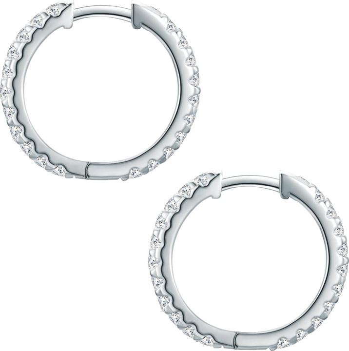 Image du produit Trilani Créoles zirconium - 33994 (Argent Sterling)