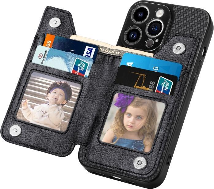 Image du produit Ueli Express iPhone 14 Pro Couverture de carte de crédit avec pochette pour pièces de monnaie (Apple iPhone 14 Pro)
