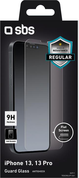 Image du produit SBS Protection d'écran en verre pour iPhone 13/13 Pro (1 pièce(s), Apple iPhone 13, Apple iPhone 13 Pro)