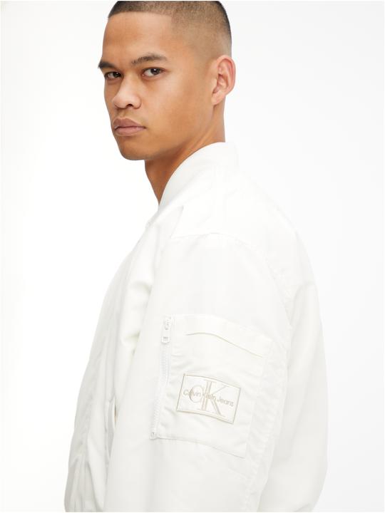 Actual product image Calvin Klein Jeans Badge leeve pocket Jeans bomber jacket - 90621 (XL)