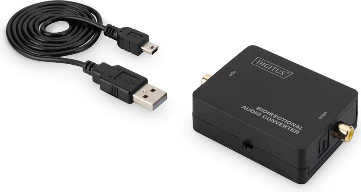 Immagine prodotto Digitus Convertitore audio bidirezionale, coassiale/TOSLINK™, digitale <=>analogico (bidirezionale)