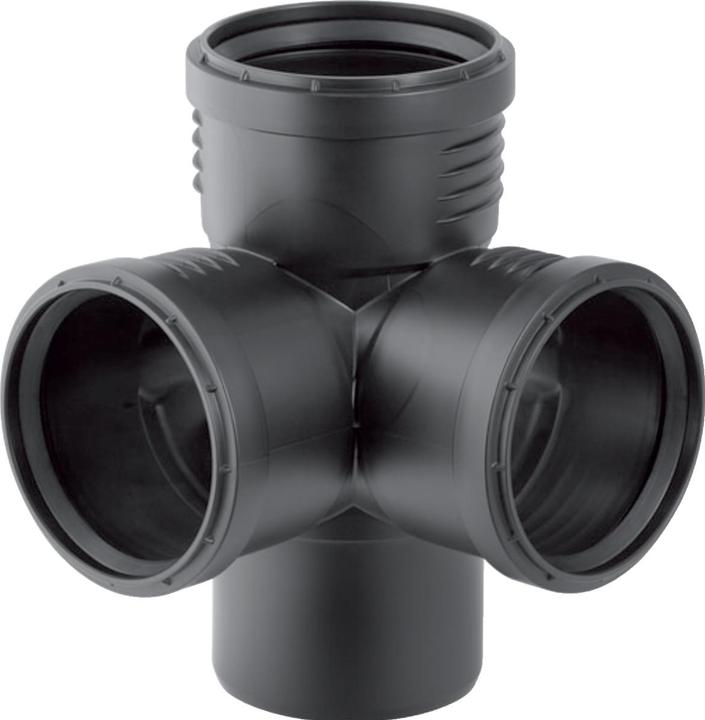 Immagine prodotto Geberit Diramazione angolare Silent-PP 87,5deg, con prese DN100/100/100