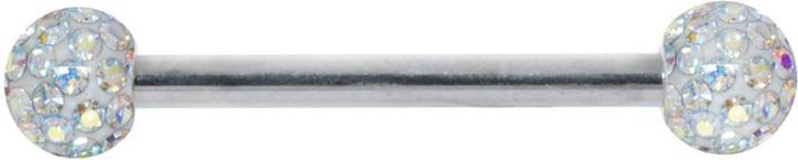 Actual product image Bijouteria Nipple piercing (Surgical steel 316L, Epoxy resin, Crystal)
