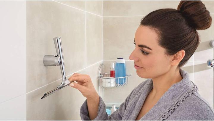 Actual product image tesa DRAAD shower squeegee incl. adhesive solution without drilling